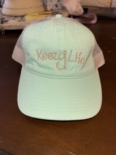 Keezy Life Light Mint Green Mesh Back Baseball Cap Snap Back