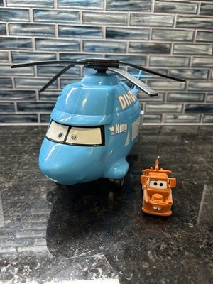 Disney PIXAR 2006 The King Dinoco Helicopter Talking Mater Works But Not Perfect