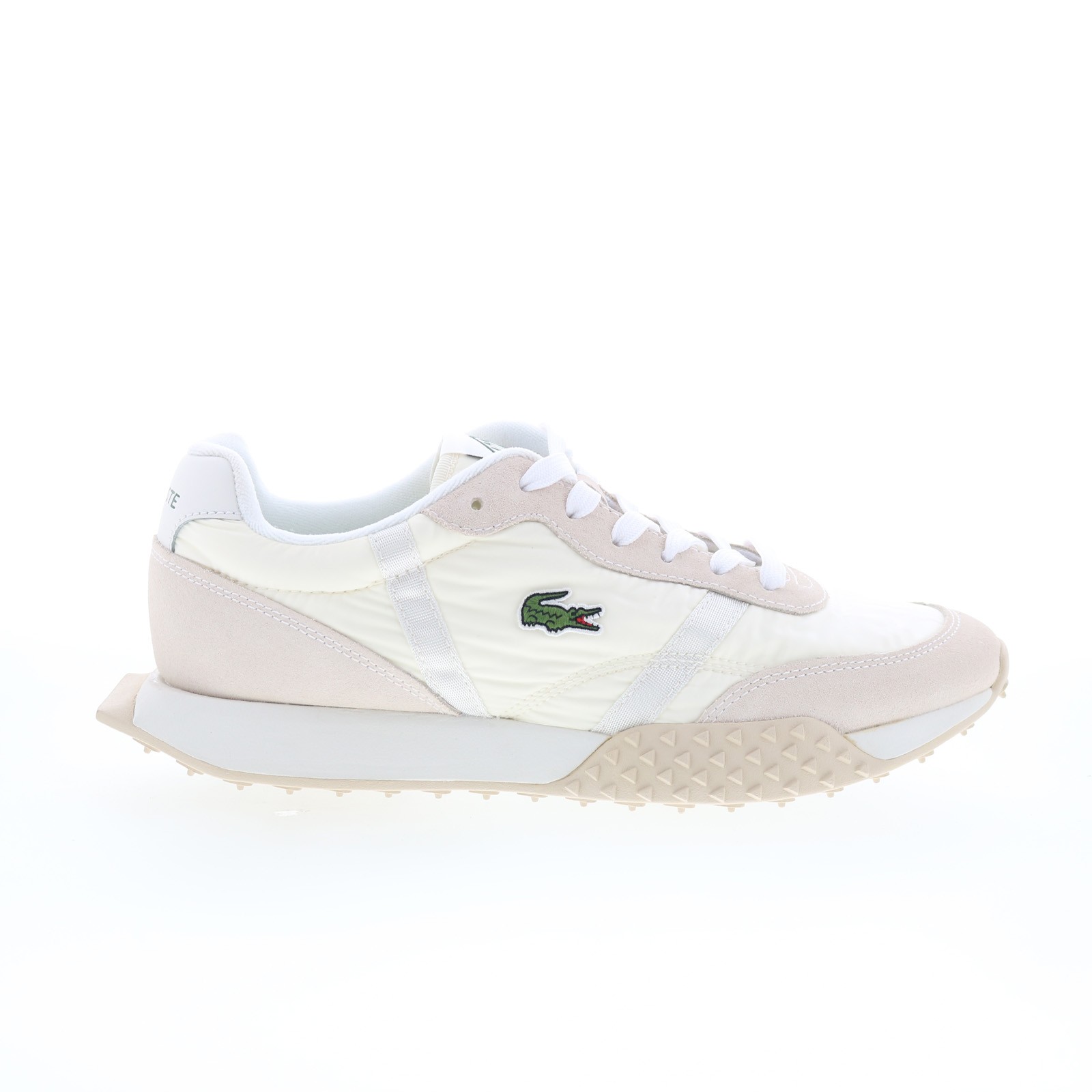 Lacoste L-Spin Evo 125 1 SMA Mens Beige Canvas Lifestyle Sneakers Shoes