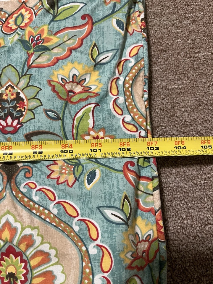 Sherry Kline Queen/King Comforter 86x103 Light Blue Floral Print Solid Back - Image 4 of 4