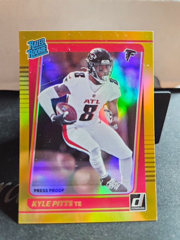 2021 Donruss Football Premium Gold Press Proof #260 Kyle Pitts Rookie