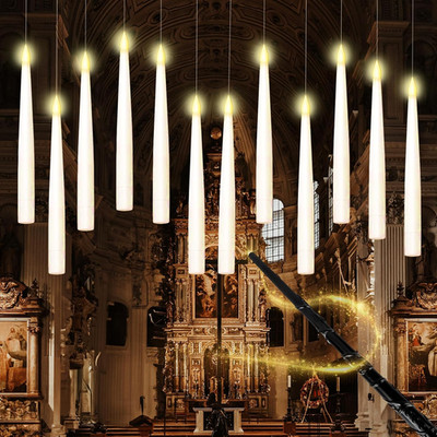 12 Stück Schwebende Kerzen mit Zauberstab Fernbedienung Floating Candles mit 6H 