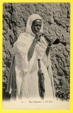 Old postcard AFRICA circa 1900 Negro Musician AFRICA Instrument ZURNA Black musician