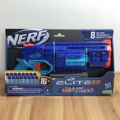NERF Elite 2.0 Trailblazer RD-8 Dart Gun WILD EDITION+16 darts