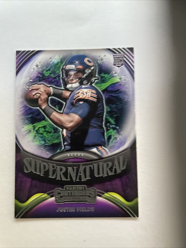 2021 Panini Contenders Supernatural RC Justin Fields SN-JFI Nr. Mt.-Mt. Used Raw