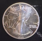 1989 American Eagle Toned Walking Liberty Bullion Vtg-0.999 Silver 1 Oz Coin 2f