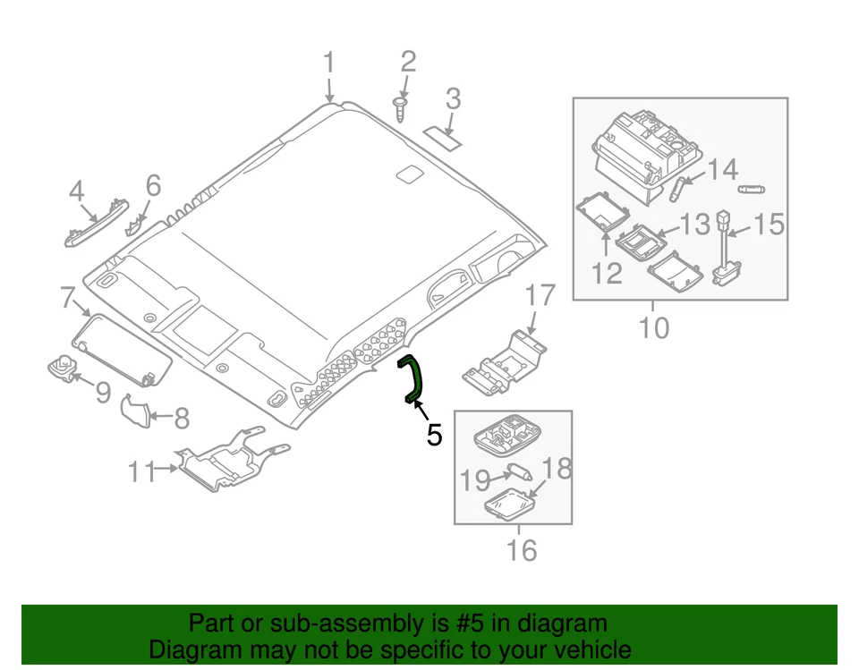 Подлинная ручка Nissan 73940-7S12A - Изображение 2 из 3