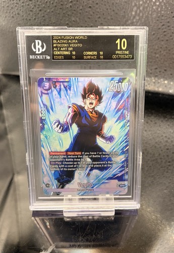 BGS BLACK LABEL 10 Vegito Alt Art SR FB02-061 Dragon Fusion World Blazing Aura