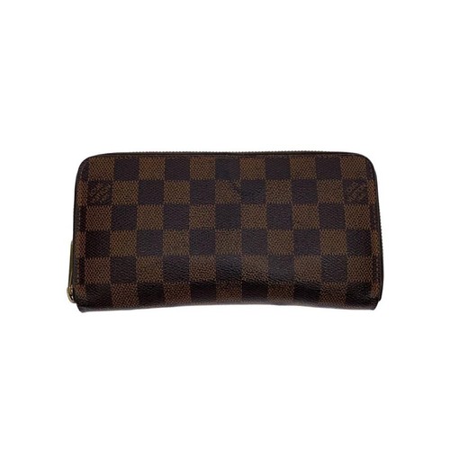 Louis Vuitton Zippy Wallet Damier Ebene PVC Women's Pre-owned From Japan