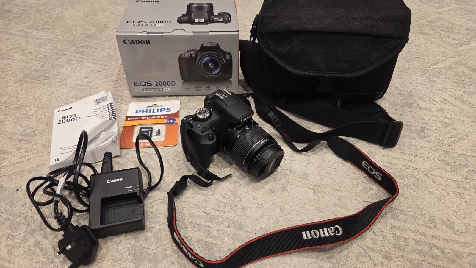 Canon EOS 2000D Camera EF-S  18-55mm III LENS New 