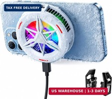 Basic iPhone Cooler,Magnetic/Clip-on Phone Cooler for Gaming,Phone Fan  RGB Mag