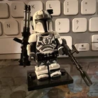 CUSTOM PAD PRINTED LEGO STAR WARS HEAVY INFANTRY MANDALORIAN White Minifigure