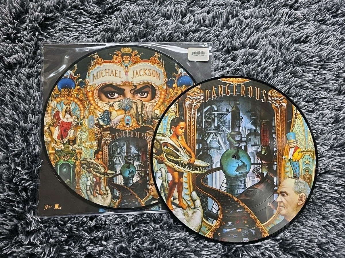 MICHAEL JACKSON DANGEROUS PICTURE DISC VINYL DOUBLE 2 LP SET