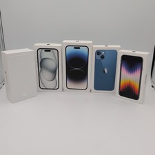 lot of 5 EMPTY iPhone boxes box only 6, se, 13, 15, 14 pro max Some Inserts 