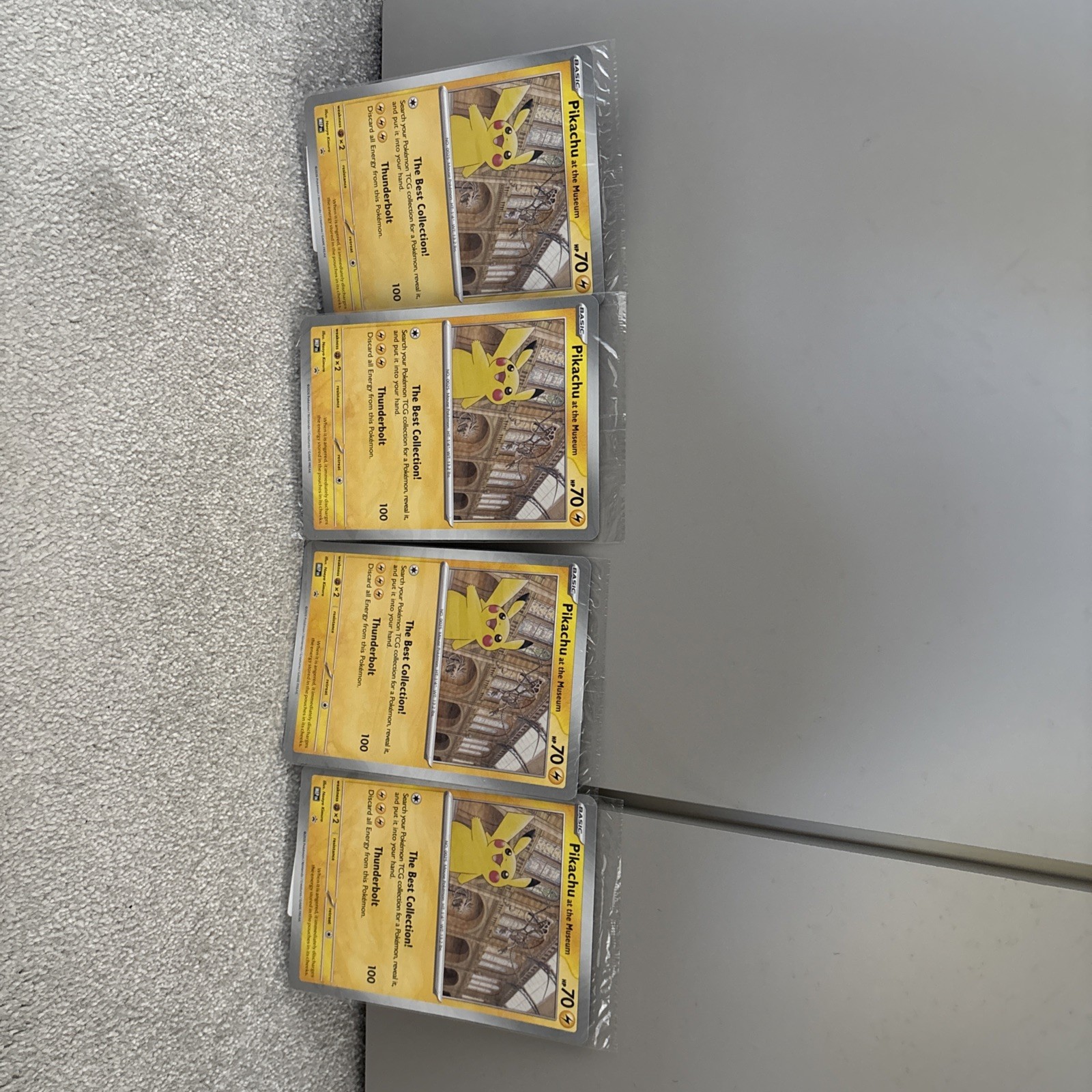 Pikachu At The Museum | Jumbo Card | | Brand New Sealed | x4 