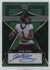 2024 Leaf Eclectic Valiant Green Prismatic 2/5 Kyron Drones #V-KD1 Auto 13u1