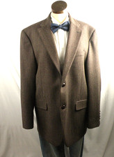 NWOT Austin Reed London England 42R/44 Wool Brown Fleck Blazer Elbow Patch USA