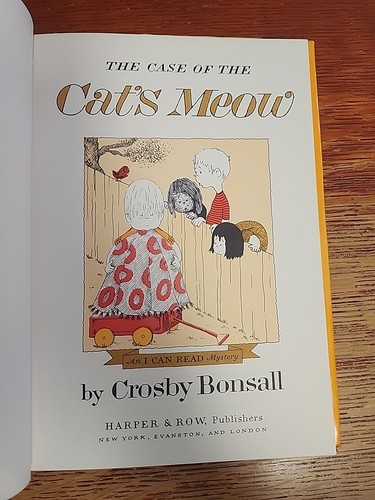 The Case of the Cat's Meow by Crosby Bonsall 1965 1st Ed. Hardcover Dustjacket - Imagen 7 de 20