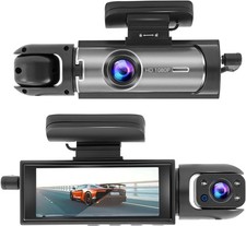 Dash Camera Front and Inside, 3.16inch Dash Cam 1080P, G Sensor HD Night Visi...