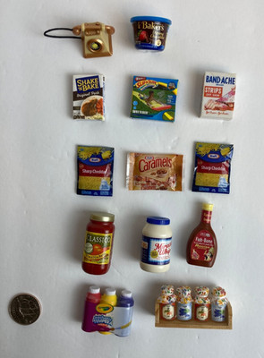 ZURU Mini Brands Lot Food Household Accessories Crayola Kraft Classico Toy Minis
