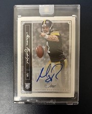 2018 Panini One - Rookie Autographs Mason Rudolph #84 /49 (AU, RC) football card. rookie card picture