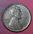 1928D US LINCOLN CENT "DENVER" Mint! Choice AU Details! Old US Coin!