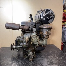 Antique Aircooled Briggs Stratton Npr Engine With Gear Reduction Tiller Mower