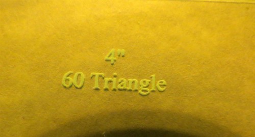 QUILTING 60 Degree Finished Lot 5 Triangle Templates 1/8" Woodworking Pattern - Picture 4 of 5