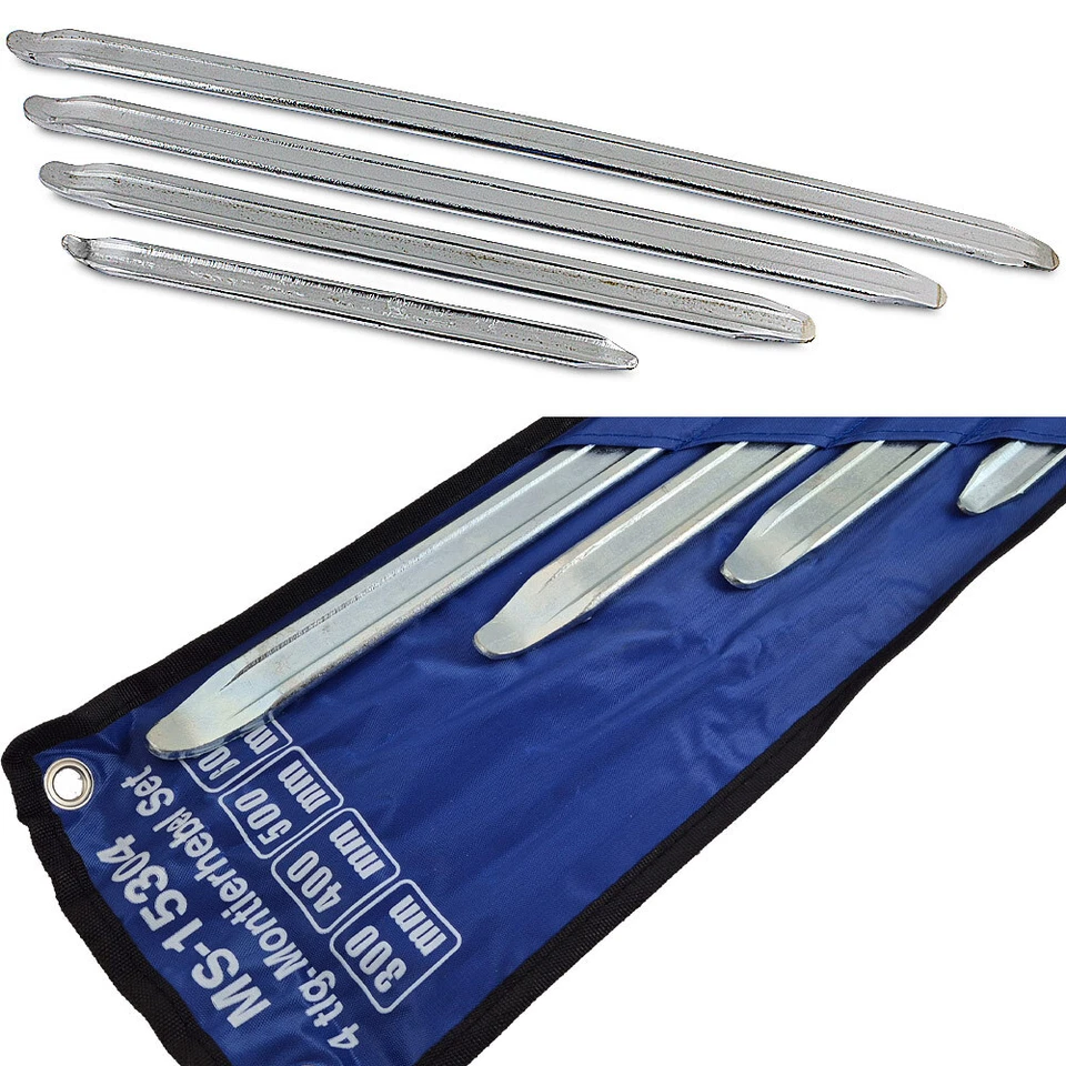 Reifen Montiereisen Montagewerkzeug Montagehebel Set 300-600mm 4tlg BITUXX