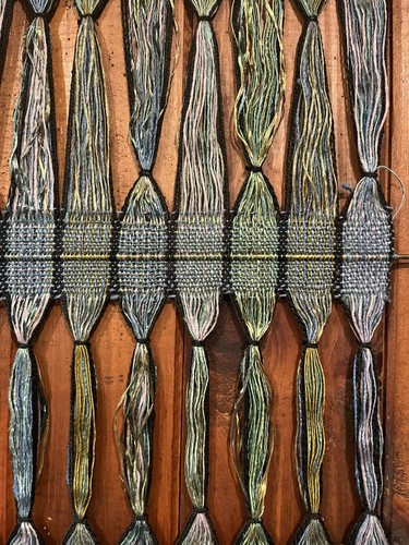 Vintage Hand Woven Yarn Silk Wall Hanging Original Artist Crane Day Read Bio - Picture 4 of 18