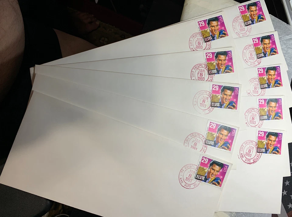 ELVIS PRESLEY   U.S. STAMP  OF 10 From 01/8/1993 (29 CENT STAMPS) - Image 3 of 4