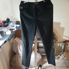 Dolce And Gabbana Womens Black Corduroy Pants Size 40IT.