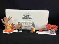 Dept 56 Heritage Village Harvest Time 5941-2 Set of 4 Christmas Figurines