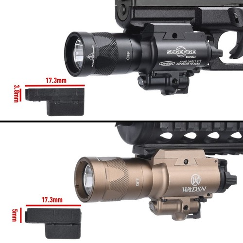 Torcia stroboscopica tattica X400V punto rosso funzione costante/momentanea - Foto 5 di 15
