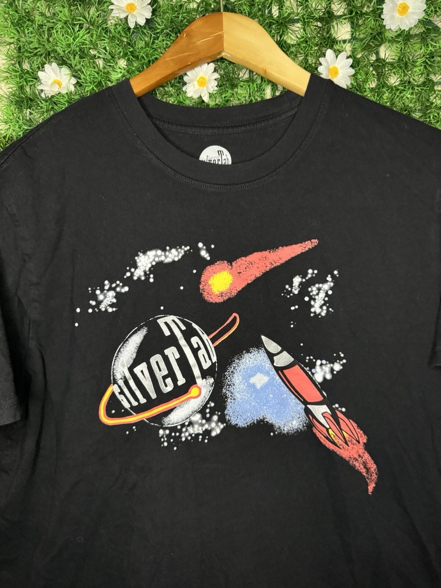 Levis SilverTab Space Rocket Grunge Skate Y2K Style T-Shirt Black