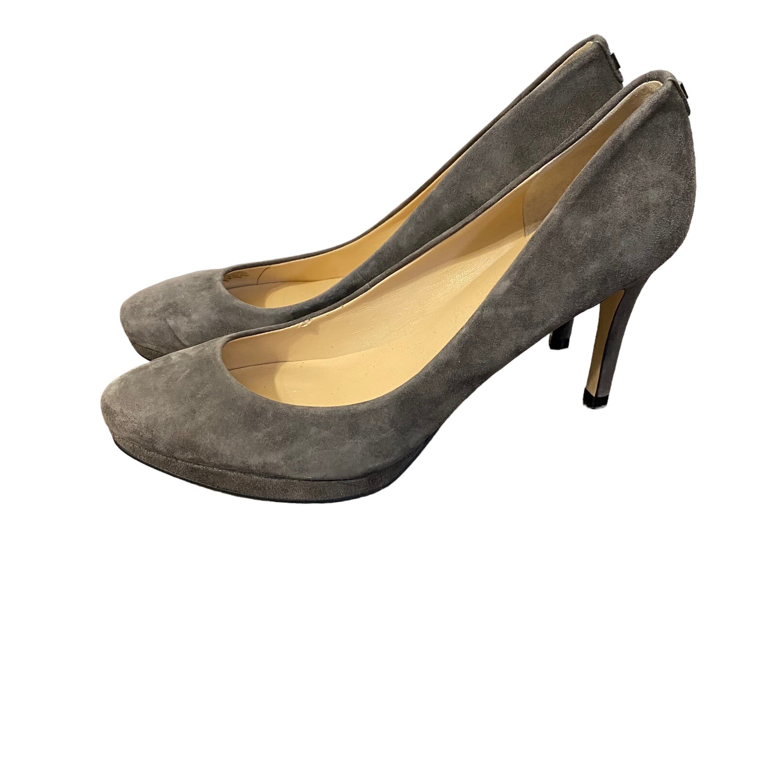 Ivanka Trump Women Shoes Gray Color Suede Material Stiletto Heels Size 10M