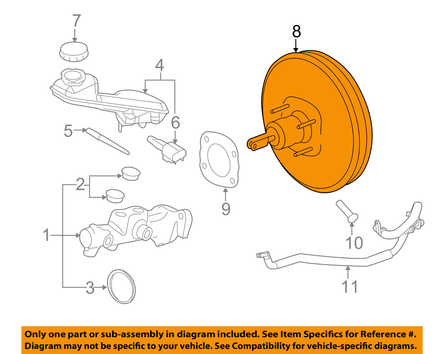 FORD OEM-Power Brake Booster BA1Z2005A