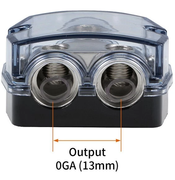 2 Way Distribution Block 0-4 AWG In, 0-4 AWG Out Car Audio Amp Power or Ground - Image 4 of 4