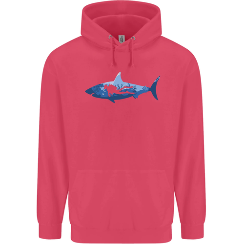 Great White Shark Scuba Diver Diving Childrens Kids Hoodie - Picture 60 of 84