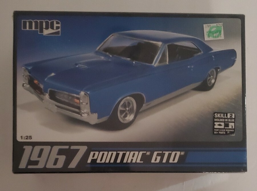 MPC 1967 Pontiac GTO 1:25 Scale Plastic Model Kit 710 New in