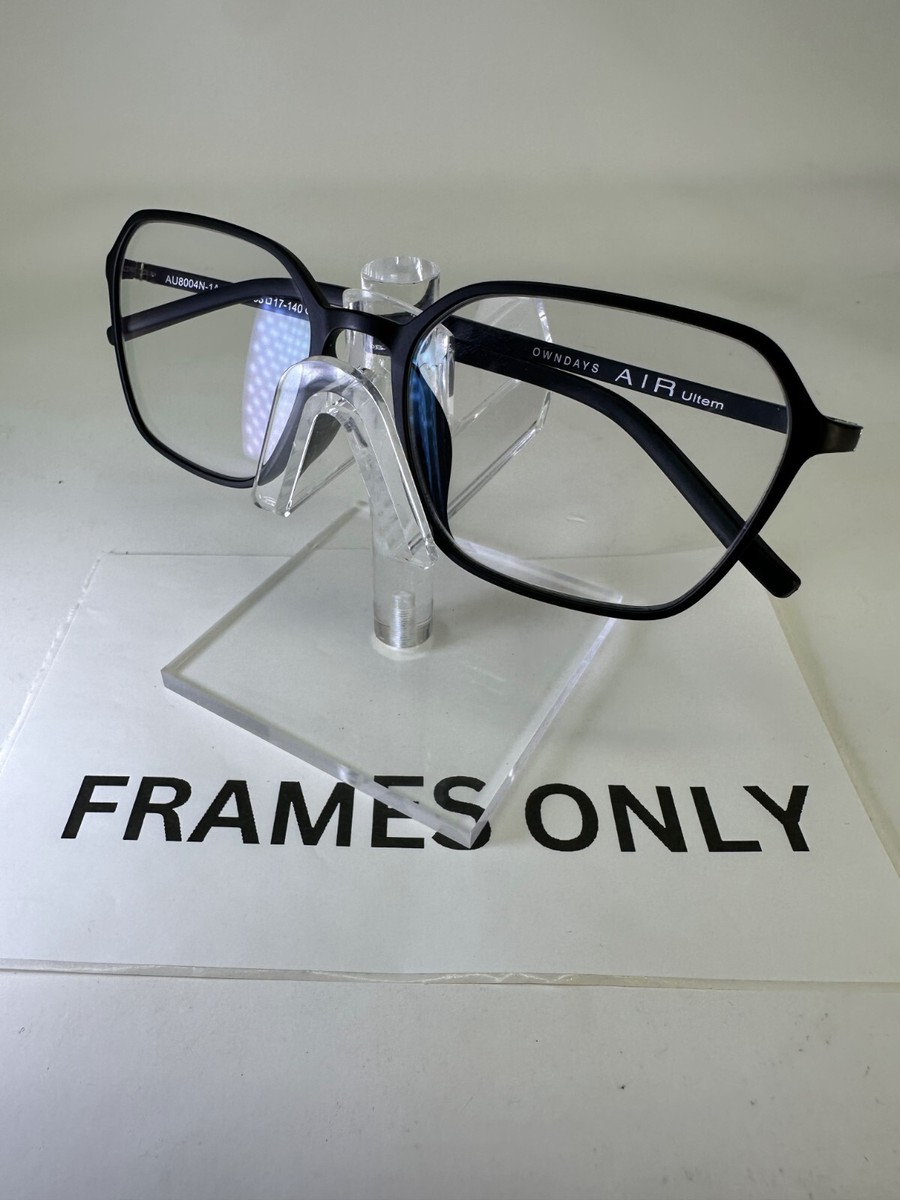 Owndays Air Ultem Matte Black Plastic Eyeglasses Frame Only 53 17 140  AV8004N-1A