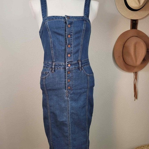 WILLIAM RAST SERENA DENIM JUMPER DRESS 
