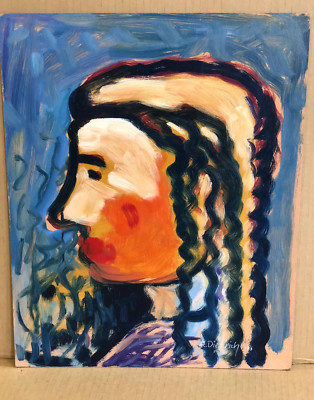 R. DIETRICH 1986 ,  ABSTRAKTES GEMÄLDE, RETRO, KUNST