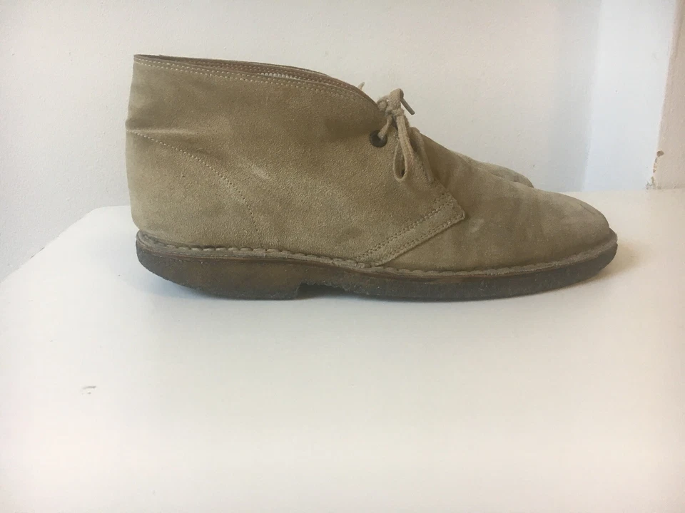 Ralph Lauren Hombres Botas Desierto Gamuza Suela Crepé Italia 8D $495 Polo Foto 3 de 4