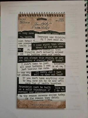 TIM HOLTZ IDEA-OLOGY BIG TALK SNARKY STICKER BOOK BNIP **LOOK**