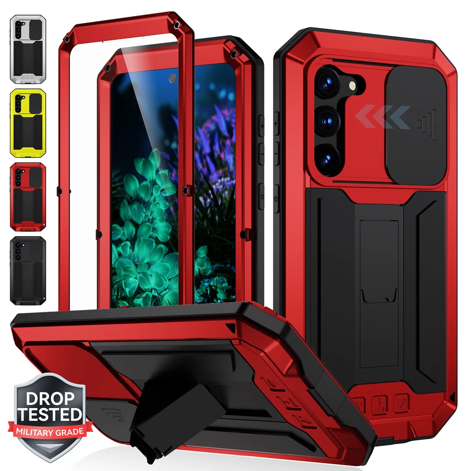 Capa de metal vidro gorila alumínio à prova de choque para Samsung Galaxy S24Ultra S23 S22 - Imagem 2 de 4