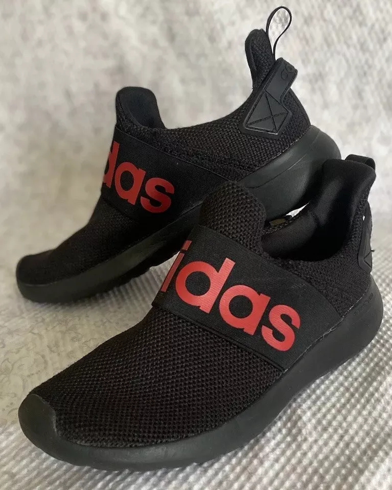 Red slip on best sale adidas