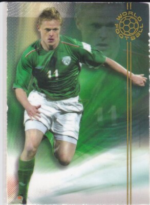 FUTERA 2006 DAMIEN DUFF REPUBLIC of IRELAND RARE PORCELAIN JERSEY RELIC CARD