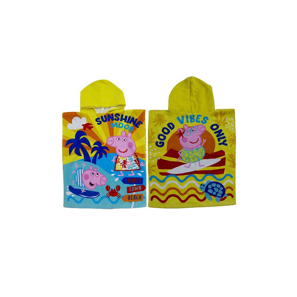Peppa Pig Ocean Towel Hooded Poncho Children's Bath Beach Pool 100