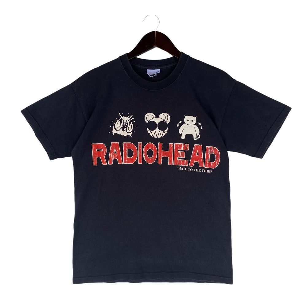 SALE Radiohead band Graphic black T shirt Reprint digital Size S-5XL